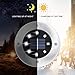 Solar Ground Lights, Jugaad Life 8 LED Solar Disk Lights Waterproof Outdoor Light with Light Sensor for Garden Yard Patio Pathway Lawn Driveway -White (4 Pack)