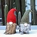 LARLIFE 20 Inches Handmade Christmas Gnome Decoration Santa Swedish Figurines (Red)