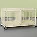 ProSelect Steel Modular Pet Cage with Plastic Tray, Ivory