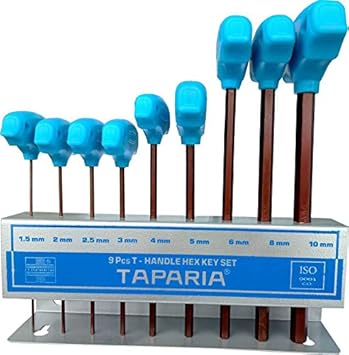 TAPARIA T-Handle Allen Keys Set TAKM9 (9 Pcs)