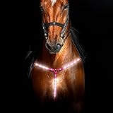 Rural365 Reflective Horse Tack LED Horse Breastplate Collar – LED Horse Tack Breast Collar for Horses