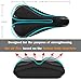 Sampow Premium Bike Gel Seat Cushion Cover – Most Comfortable Bicycle Saddle Pad for Spin Class or Outdoor Biking (Black)thumb 1