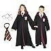 Harry Potter Costume Bundle Set - Child Costume, Tie, and Glasses Black