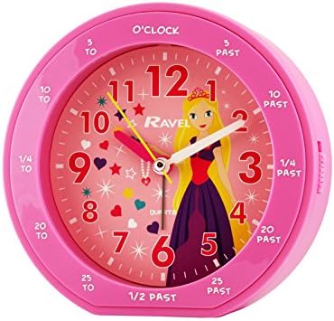Ravel Rascals Princess Pink Time Teacher Table Alarm Clock