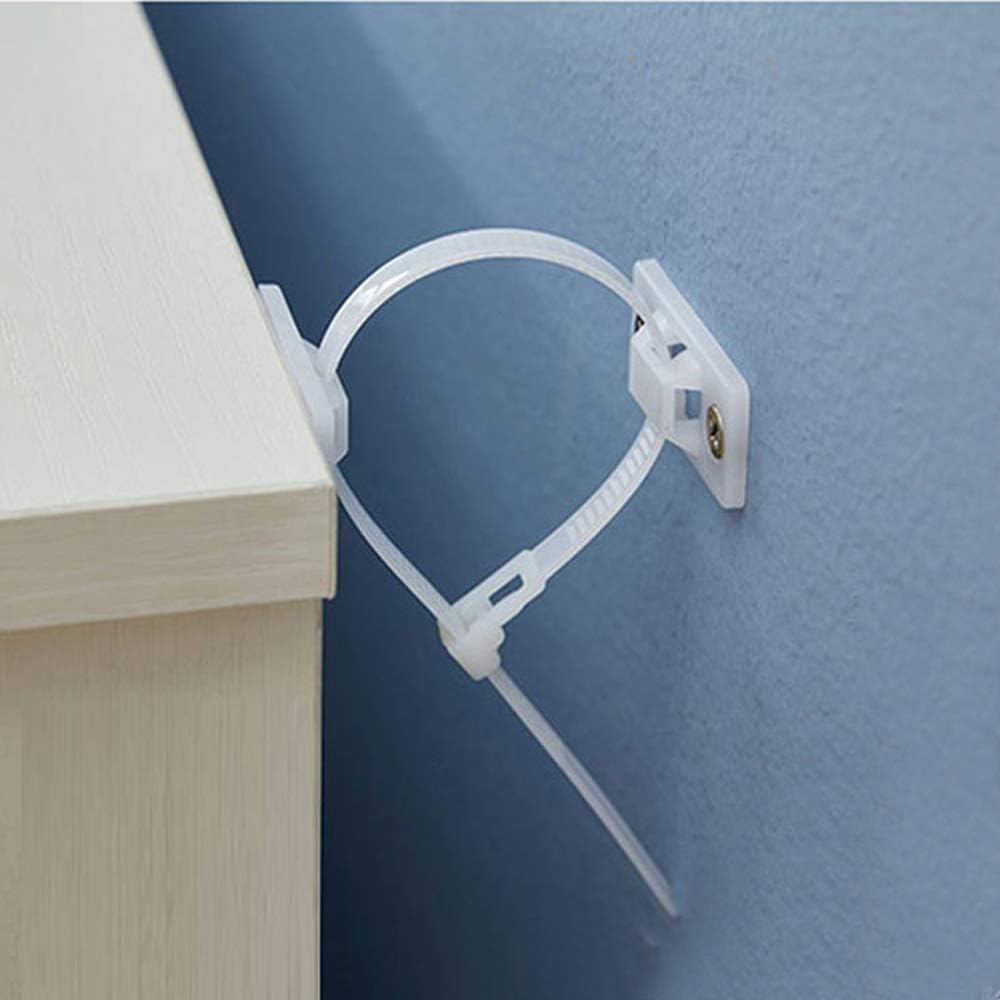 Furniture Anti Tip Strips Drawer Nylon Baby Proofing Furniture Wall