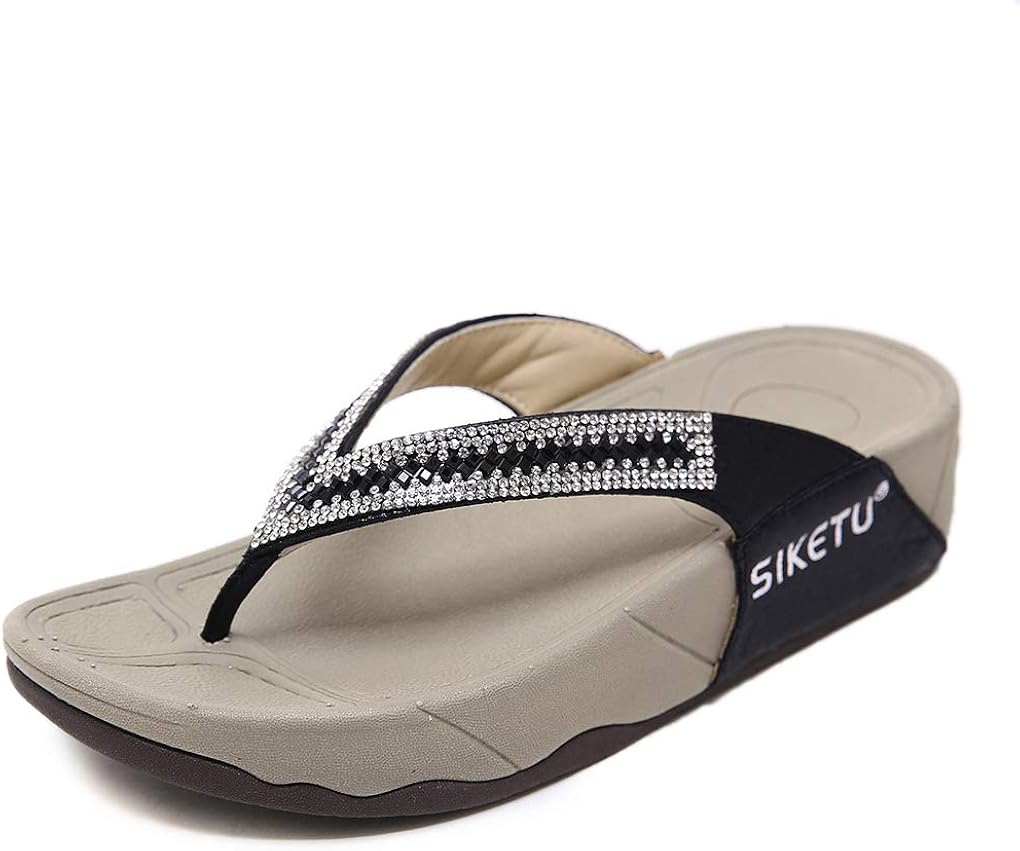 Amazon.com | FAVO Women Comfortable Light Platform Sandals Arch Support Walking Sandals Beach 