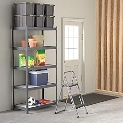 Amazon Basics Folding Step Stool, 200-Pound Capacity