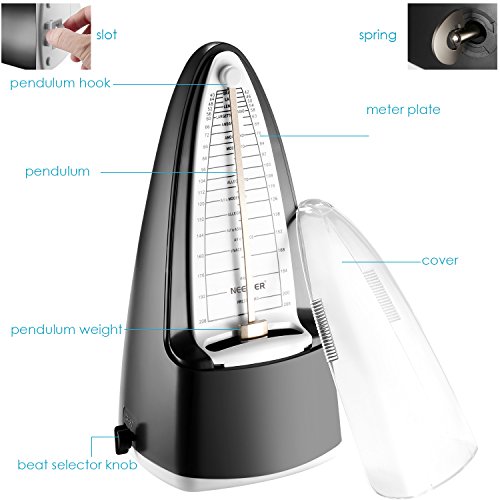 Neewer NW708 Traditional Wind up Mechanical Metronome with Accurate