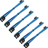 BA-SAFE 6 Pack 18 Inch SATA III 6.0 Gbps Cable