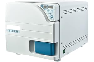 EustomA 18L Autoclave High Pressure Temperature Sterilizer Steam Digital Screen with Drying Function Class N Automatic Temper