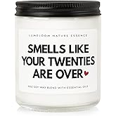 LUMELOOM Funny 30th Birthday Gifts for Women Unique, 9oz Lavender Scented Soy Wax Candle, 1996, 30th Birthday Decorations for Her, Him, Women, Men, Wife, Sister, Friends, Daughter, Cool Gifts