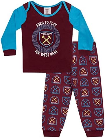 West Ham United Fc Official Soccer Gift Boys Kids Baby Pajamas