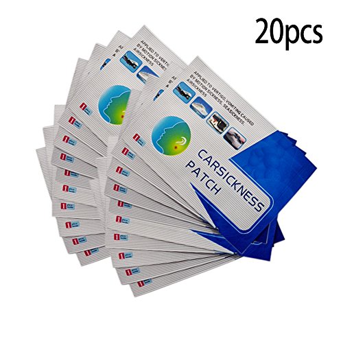 Ear Patch Motion Sickness Patch Relief for Car/Sea/Air Travel Sickness,20 Count/20 Bag