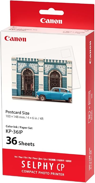 Canon KP-36IP Ink Paper Multipack SELPHY CP1500 CP1300 CP1200 1 Cartridge 36