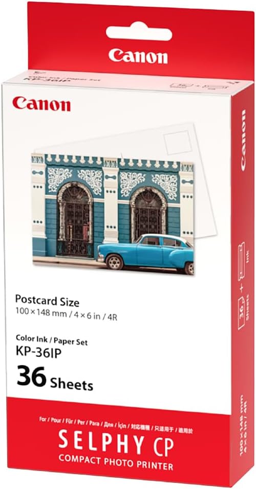 Canon KP-36IP Ink Paper Multipack SELPHY CP1500 CP1300 CP1200 1 Cartridge 36