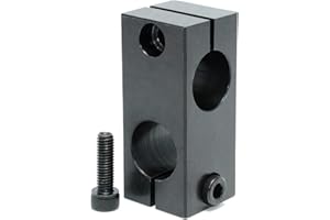 AUZHU- STE - Metric - Carbon steel Bracket Guide shaft supports Two-Way connector clamps Double-Hole strut clamps Tube clamp connectors Clamp mountings Column clamp Fixture Size: D16 mm - K16 mm