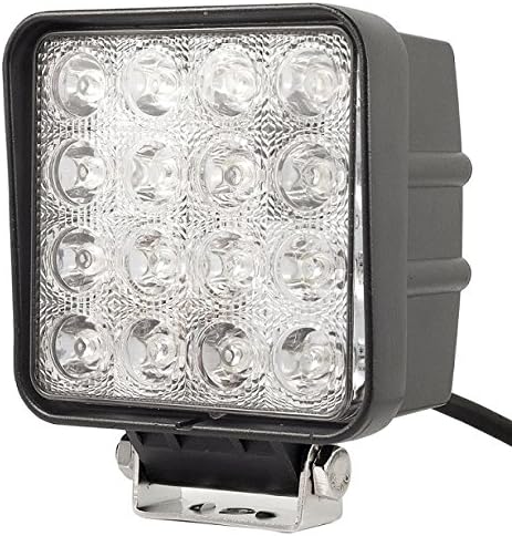 SOLICHT 2pcs 4.5inch 48W SPOT 12V 24V LED Work Light Bar Flood TRUCK SUV Driving OffRoad UTE 4WD FOG LAMP 4X4 Quad Traktor ATV LED Light 12 volt (2x 48W Spot)