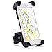 Bike Mount,EMIUP Universal Cell Phone Bicycle Handlebar & Motorcycle Holder Cradle with 360 Rotate for iPhone 6s 6 5s 5c 5,Samsung Galaxy S5 S4 S3, Google Nexus 5 4 and GPS Device Up to 3.7in wide