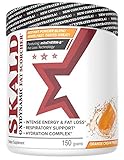SKALD Powder First Pre Workout Fat Burner with Respiratory Support. Best Thermogenic Weight Loss Drink for Men and Women. For Energy, Cardio and Endurance (Orange Cream - with Hydration Blend)