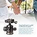 Triple Tree Camera Tripod Ball Head 360 Degree Fluid Rotation Quick Release Ballhead