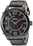 Geneva Men's FMDJM500B Analog Display Japanese Quartz Black Watch