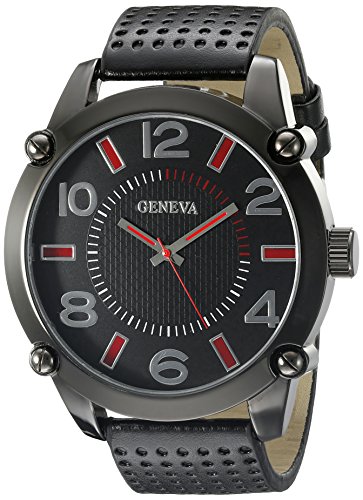 Geneva Men's FMDJM500B Analog Display Japanese Quartz Black Watch