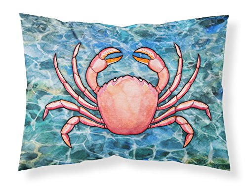 Caroline's Treasures BB5346PILLOWCASE Crab Fabric Standard Pillowcase Lightweig…