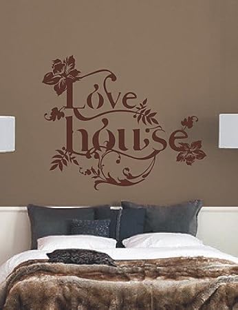 Worter Liebe Haus Wand Aufkleber Black Amazon De Kuche Haushalt