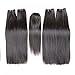 Yaki Straight Hair Bundles With Closure Kinky Straight Hair Extensions (18