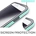 TEAM LUXURY [Clarity Series] Case for iPhone 6 & 6s, Ultra Defender Shock Absorbent Slim-fit Premium Protective Phone Case - Soft Mint/Gray