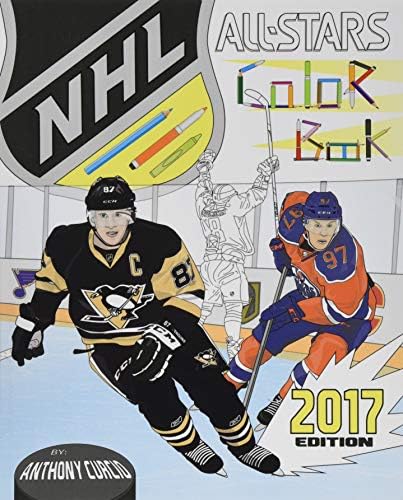 NHL All Stars 2017: Hockey Coloring and Activity Book for Adults and Kids: feat. Crosby, Ovechkin, Toews, Price, Stamkos, Tavares, Subban and 30 more!