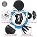 Hinged Knee Brace with 4 Straps & 4 Springs, Adjustable Open Patella Support for Arthritis, ACL, LCL, MCL, Sports Exercise, Meniscus Tear,Compression Knee Braces Non-Slip Fit for Running,Women,Men