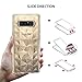 Ringke Air Prism Glitter Compatible with Galaxy Note 8 Case Sparkle Stylish Pattern Full-Body Textured Protective Drop Resistant Cover for Galaxy Note8 - Glitter Clear