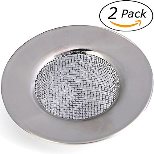 2 PCS Stainless Steel Sink Strainer SiFree Waste Plug Bathroom Hole Hair Filter Perfect for Kitchen Sinks, Rim 3in Diameter - Thumbnail 7