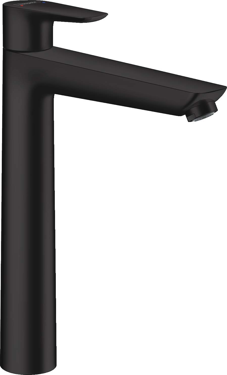 hansgrohe 71717670 Talis E Single-Lever Washbasin Mixer Tap 240 Without Drain Fitting Matt Black, spout Height 240 mm