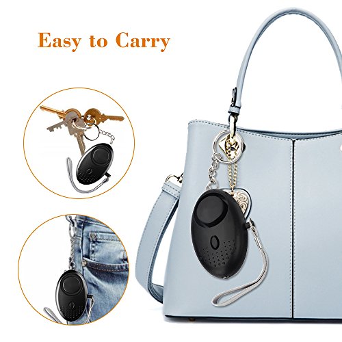 3 Walmeck+Personal+120+130dB+Keychain+Flashlight