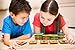 7TECH 91 PCS-Magnetic Tiles Toys Educational 3D Building Blocks Extra 26 Alphanumeric Cards and 16 card cases Included