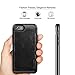 iPhone 7 Case, iVAPO iPhone 7 Cover [Elegance Series] iPhone Leather Cover Case with PC Bumper for iPhone 7[Black] 4.7 inch Phone Case