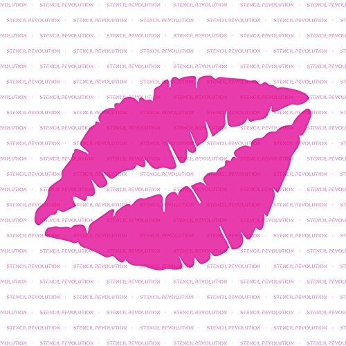 Lips Stencil Template - Reusable Stencil with Multiple Sizes Available