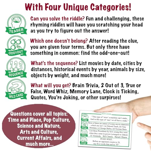 Wit's End A Mind Challenging Trivia and BrainTeasing Game That Will