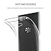 BlackBerry KEY2 Case, AVIDET Shock-Absorption Flexible Soft Gel TPU Silicone Case Cover for BlackBerry KEY2 (Transparent)