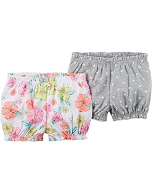 Baby Girls' 2 Pack Bubble Shorts