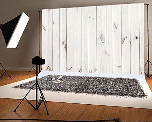 White Wood Backdrops for Photography 9x6ft Cotton Polyester Photo Backdrop Wooden Pattren Floor Backgrounds Studio Props