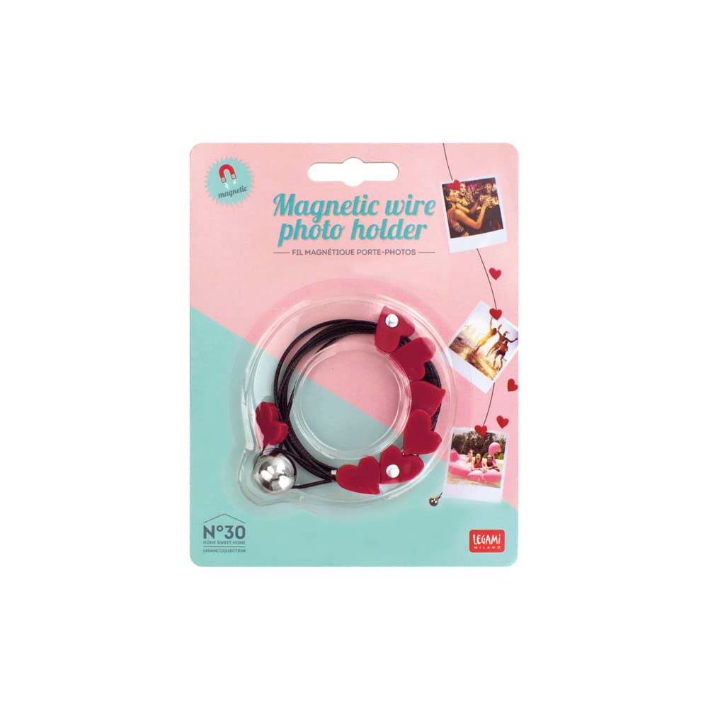 Legami Click Photo Frame Hearts, Red/Black, 120x0.1x0.1 cm