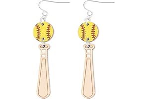 DCFYWL731 Baseball Earrings for Women Softball Soccer Tennis Earrings Sports Drop Earrings Game Day Earrings Baseball Accessories Jewelry Sports Lover Gifts for Women Girls