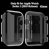 Apple Watch Case, Feskin&reg; Premium Clear Lightweight PC Hard Case Screen Protector with Ultra thin all-round Protective Cover for iWatch (Apple Watch 42mm)