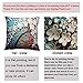 Decorative Throw Pillow Case Oil Painting Square Home Decorative Cushion Cover Garden Art Print Pillow Covers for 18 X 18 Inches Pillow Inserts, 4Pack Multicolor Trees Flowers Design