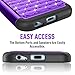 Samsung A5 2017 Case, Galaxy A5 2017 Cute Case For Girls Women, TILL(TM) Studded Rhinestone Crystal Bling Diamond Sparkly Luxury Shock Absorbing Hybrid Defender Rugged Slim Glitter Case Cover [Purple]