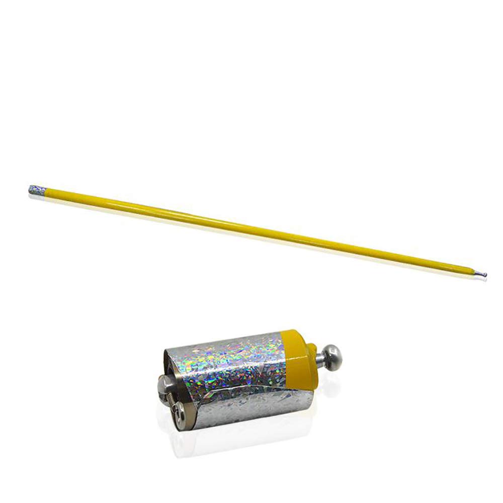 Enjoyer Appearing Cane Metal Magic Tricks for Professional Magician Stage Street Close up Illusion,43inch (Yellow)