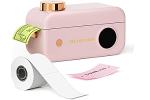 Label Maker Machine- Phomemo D50 Mini Label Maker with Cutter Thermal Label Printer for 3/4" to 7/8" Tape, Labeler for Home O